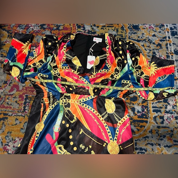 Multi-color long sleeve Dress - Picture 5 of 5